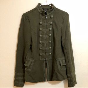 Torrid Zip Front Military Style Jacket 0X